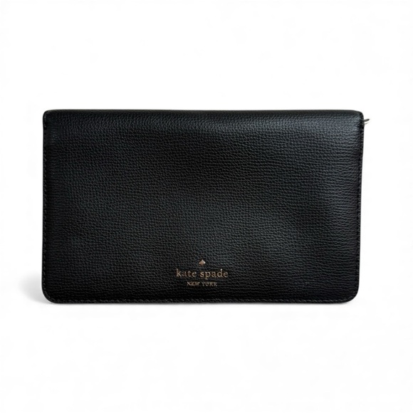 NWOT Kate Spade Black Textured Wallet - Picture 1 of 3